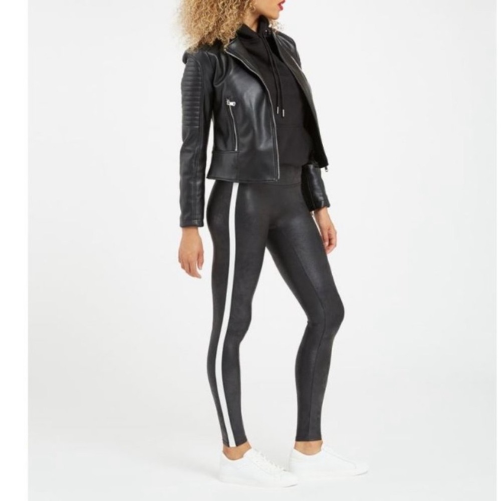 SPANX Black and White Leggings